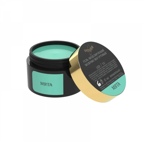 Опция Гель моделирующий самовыравнивающийся молочно-йогуртовый Мята 15 мл.