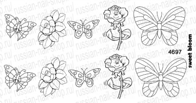 Слайдер-трафарет Sweet Bloom 4697 Слайдер-трафарет Sweet Bloom 4697