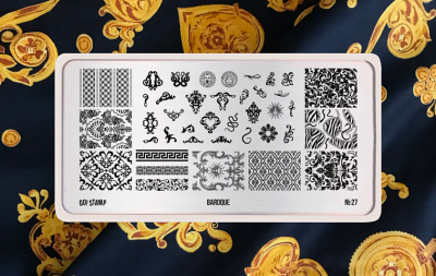 Go Stamp Пластина для стемпинга 027 Baroque