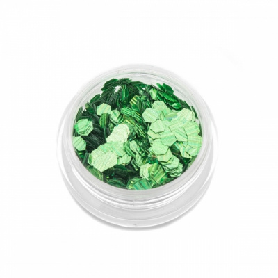 Шестигранники TNL Кошачий глаз 1 зеленые 10442