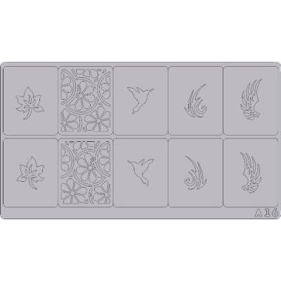 Трафареты для аэрографии на ногтях T23(A16)