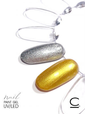 CosmoLac гель-краска ПЛАТИНОВЫЙ АЛЬБОМ (СЕРЕБРО) с липким слоем 5 мл.