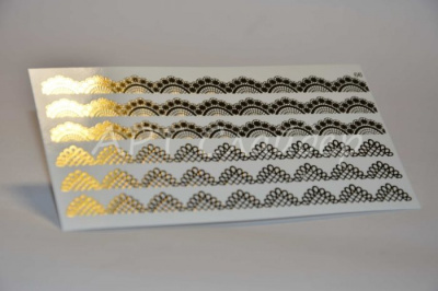 Слайдер дизайн фольгированный 66 золото