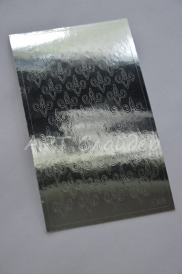 Металлизированные наклейки для ногтей 148 цвет серебро Металлизированные наклейки для ногтей 148 цвет серебро