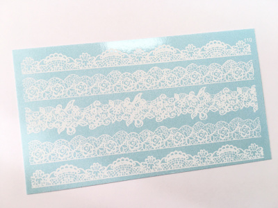 Слайдер дизайн фольгированный 110 белый