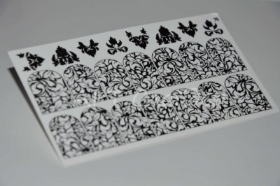 Слайдер дизайн фольгированный 76 черный