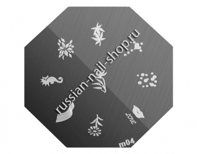 Трафарет с шаблонами для стемпинга (m04)