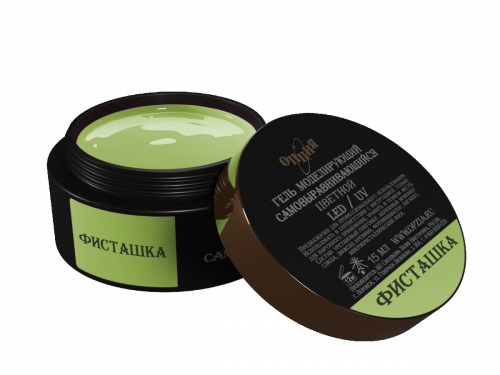 Опция Гель моделирующий самовыравнивающийся цветной Фисташка 15 мл.