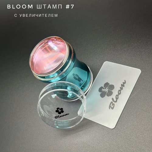 Bloom Штамп №7 с увеличением металлик+пластина