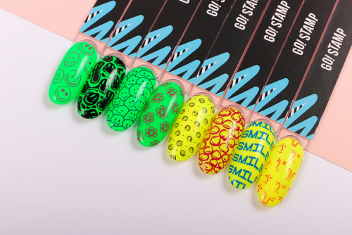 Go Stamp Пластина для стемпинга 074 Smile 074PL