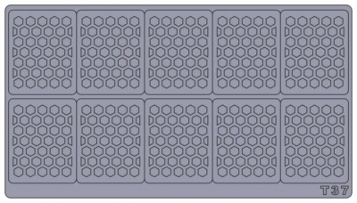 Трафареты для аэрографии на ногтях T37
