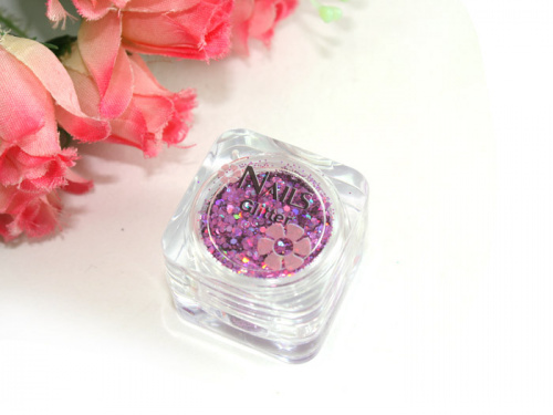 Глиттер Nails квадр.банка Y1BV060 Глиттер Nails квадр.банка Y1BV060