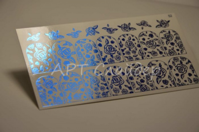 Слайдер дизайн фольгированный 52 синий