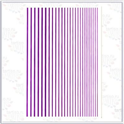 Наклейка 3D нить Металлик фиолетовая N3D-12 Наклейка 3D нить Металлик фиолетовая N3D-12