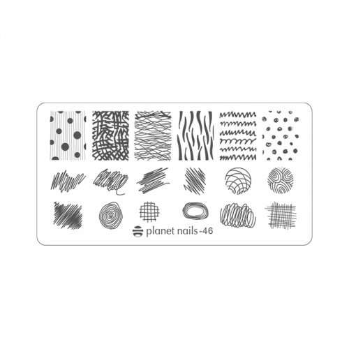 Planet Nails Пластина для Stamping Nail Art №46