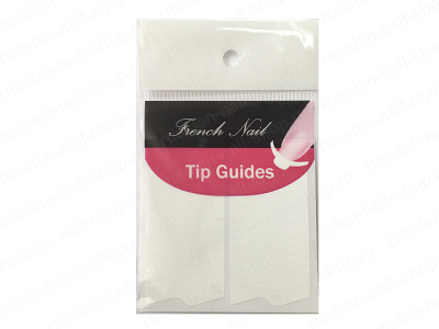 French Nail Tip Guides белые Трафареты для ногтей Волна