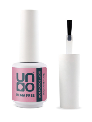 UNO Верхнее покрытие для гель-лака HEMA FREE Soft Touch с бархатным эффектом 10 г. UNO Верхнее покрытие для гель-лака HEMA FREE Soft Touch с бархатным эффектом 10 г.