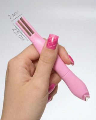 Магнит корректирующий для нейл арта 3-в-1 Розовый