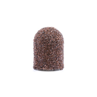 KristallNails, Колпачок абразивный 10 мм. коричневый 80 грит (Грубый)