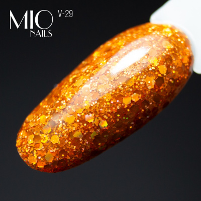 MIO Nails Гель-лак Основная палитра V-29 Искры огня 8 мл.