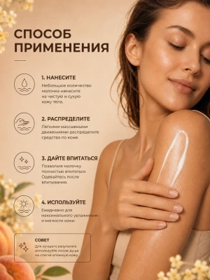 MANITA Professional Молочко для тела OSMANTHUS SWEET PEACH 200 мл.