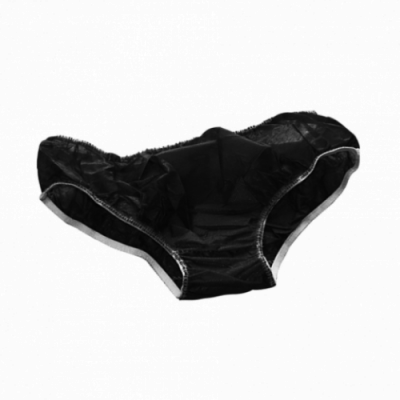 ONE TOUCH Трусы мужские плавки Спанбонд размер 50-52 Черный 10 шт/уп. 04-155