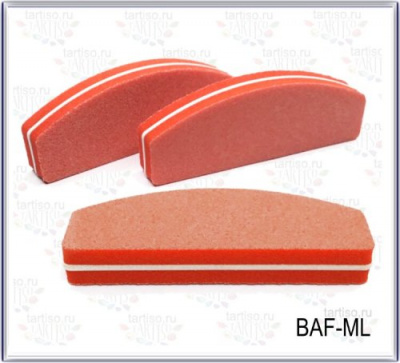 Баф-ластик лодка 8,5см х 3см оранжевый BAF-MLO 20 шт./уп.