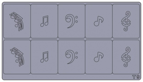 Трафареты для аэрографии на ногтях T9(A7)