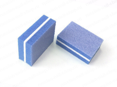 Баф мини-шлифовка для ногтей голубая BAFL-60BL