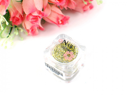 Глиттер Nails квадр.банка Y1BV030