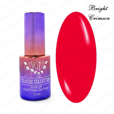 TARTISO гель-лак Classic Bright Crimson 10 мл. TBCR TARTISO гель-лак Classic Bright Crimson 10 мл. TBCR