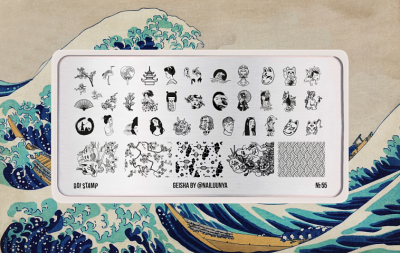 Go Stamp Пластина для стемпинга 055 Geisha