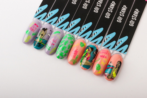 Go Stamp Пластина для стемпинга 087 Surf