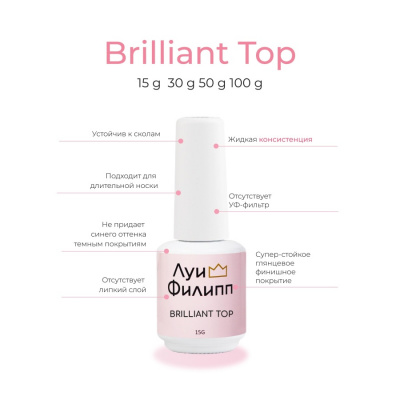 Луи Филипп Финишное покрытие Top Brilliant 30 г. Луи Филипп Финишное покрытие Top Brilliant 30 г.