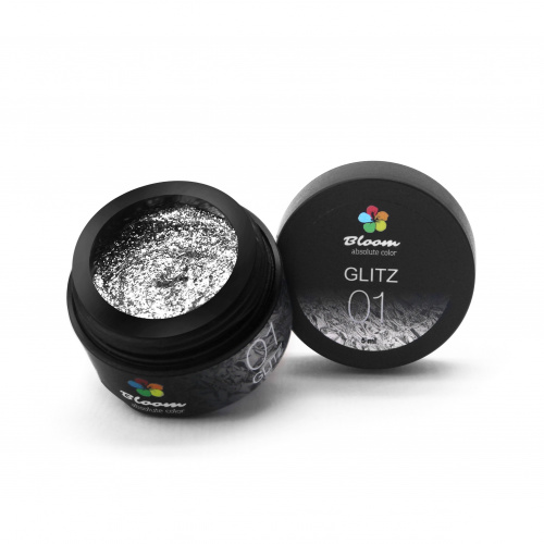 Bloom Гель GLITZ №01 (серебро) 5 мл.