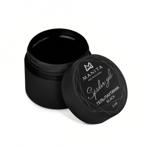 MANITA Professional Гель-паутинка SPIDER GEL BLACK с липким слоем 5 мл.