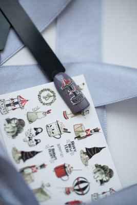 MALGRAT Nails 3D Слайдер-дизайн ОБЪЕМНЫЕ 3D СЛАЙДЕРЫ 3D Новый год 3DNY121