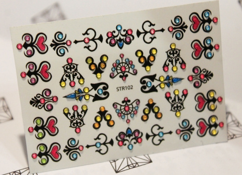 MALGRAT Nails 3D Слайдер-дизайн ОБЪЕМНЫЕ 3D СЛАЙДЕРЫ STR102