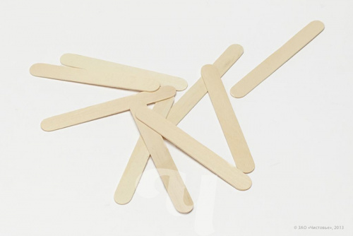 ЧИСТОВЬЕ Шпатель деревянный узкий 100 шт./уп. 03-749