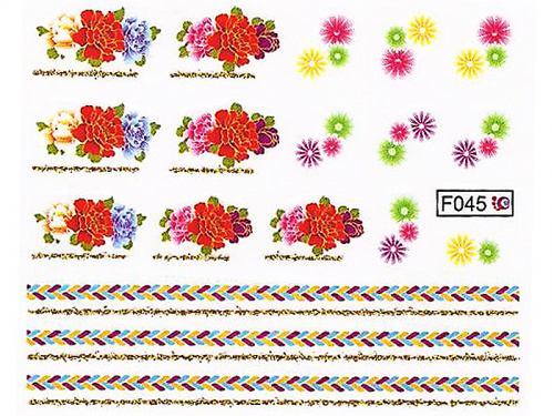 Nails Переводные картинки Y1BHF045