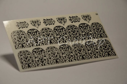 Слайдер дизайн фольгированный 56 черный