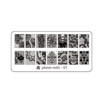 Planet Nails Пластина для Stamping Nail Art №01 23088/1