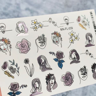 2D Фольгированный слайдер-дизайн MilliArt Nails MN-FL-039