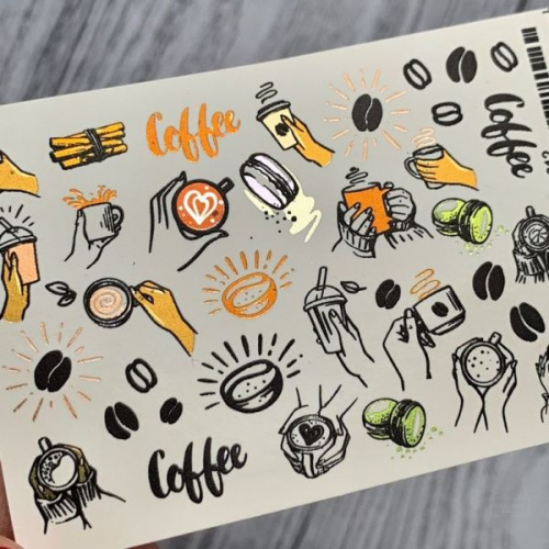 2D Фольгированный слайдер-дизайн MilliArt Nails MN-FL-012