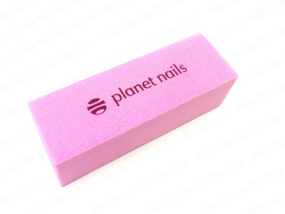 Баф для ногтей Planet Nails 180/180 Mylar 4-х сторонний розовый 20308 Баф для ногтей Planet Nails 180/180 Mylar 4-х сторонний розовый 20308