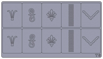 Трафареты для аэрографии на ногтях T5(A3)