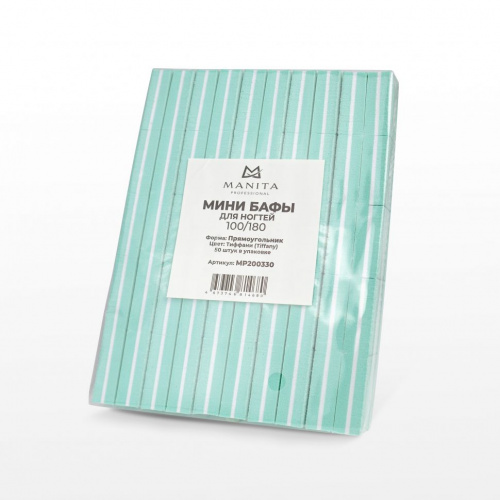 MANITA Professional Бафик МИНИ-БАФ ТИФФАНИ 100/180 грит, 50 шт/уп.