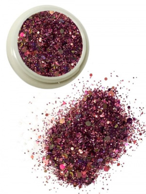 Дизайн Брокат ХАМЕЛЕОН BA12 розовый