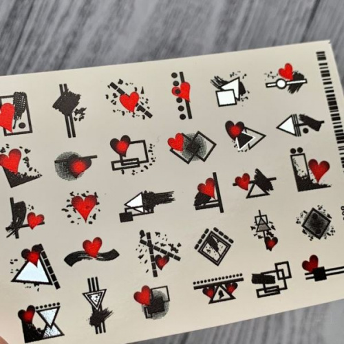 2D Фольгированный слайдер-дизайн MilliArt Nails MN-FL-008