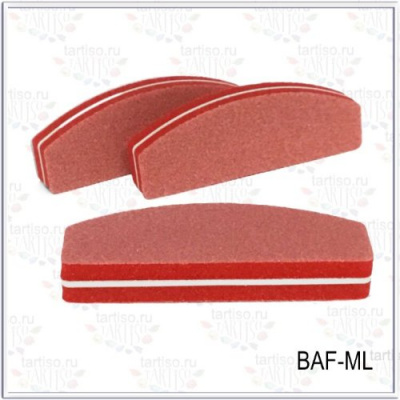 Баф-ластик лодка 8,5см х 3см красный BAF-MLR 20 шт./уп.